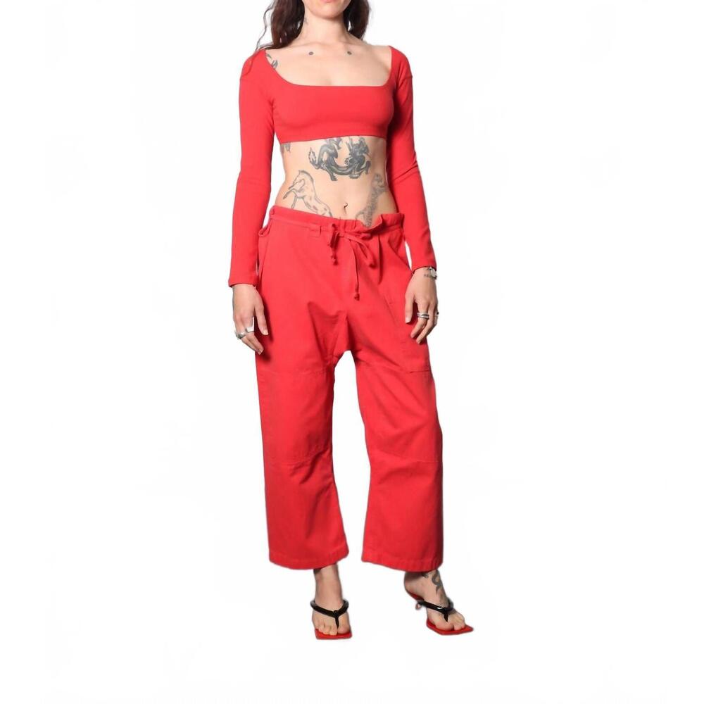 NEW GIL RODRIGUEZ el tigre chiquito crop top in tomate